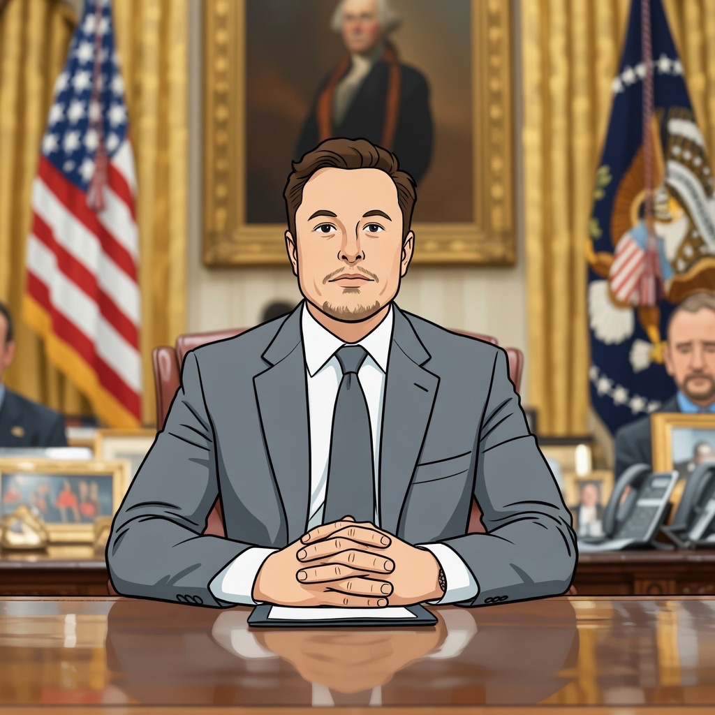 Cartoon Elon tweet media