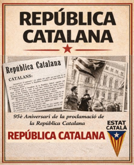 95è aniversari de la proclamació de la República catalana per part del president Francesc Macià. #MemoriaIndependentista <a href="/estat_catala/">Estat Català</a>