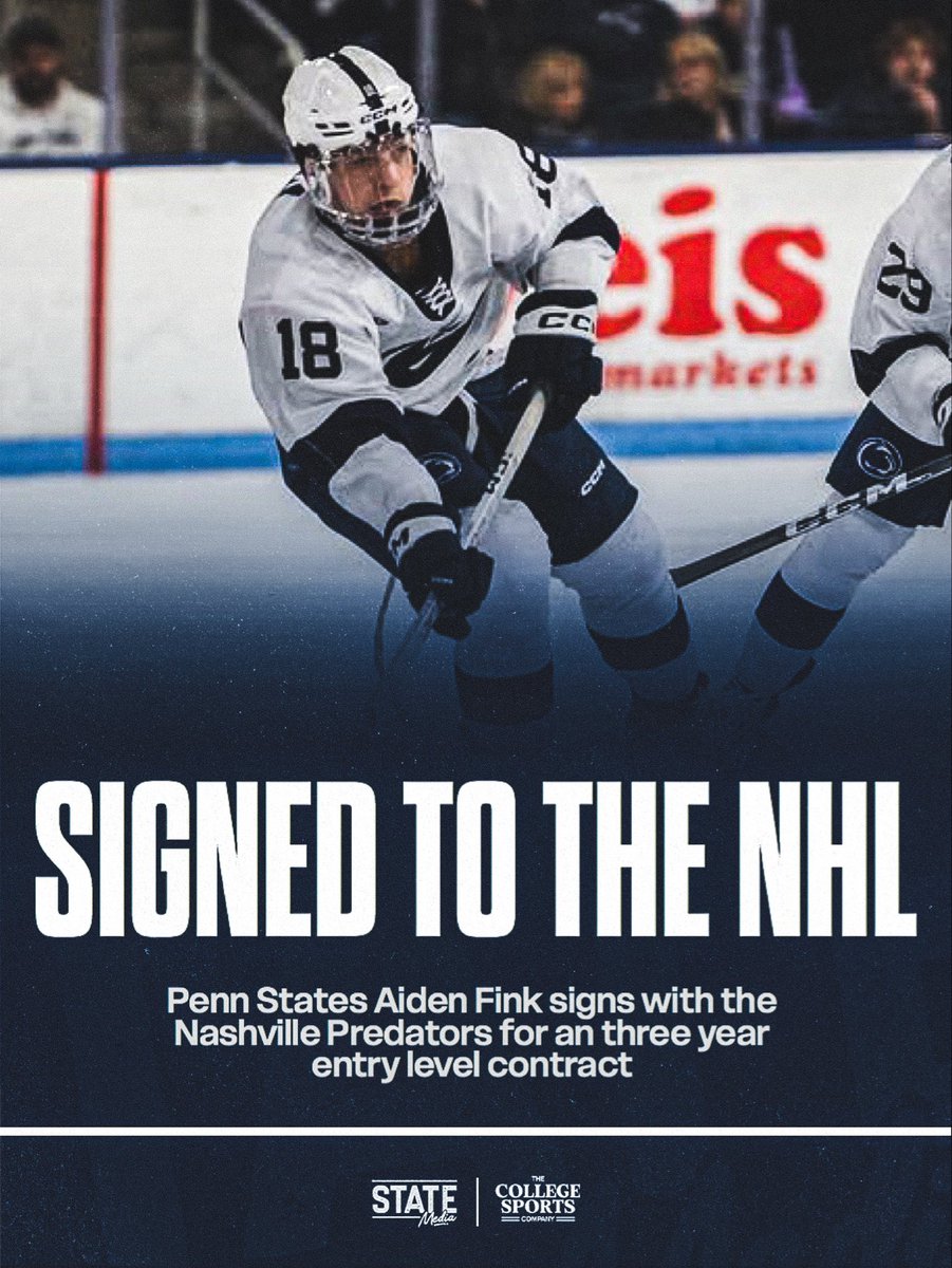StateMediaPSU's tweet photo. One more going pro!! Congrats to Aiden Fink ‼️🙌 https://t.co/DfvouEs1se