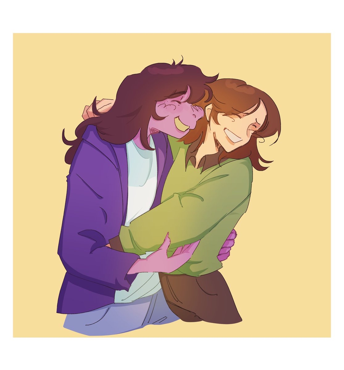 Qqq_se's tweet image. Sketch before bed. My babies dancing together 

#krusie