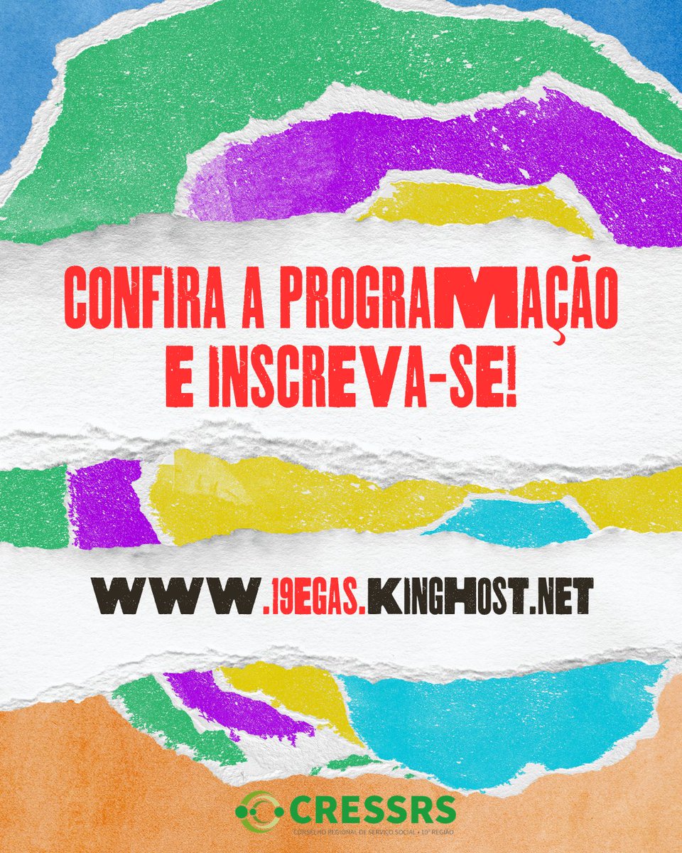 cressrs's tweet photo. 🌿🗣 O Encontro Gaúcho de Assistentes Sociais (EGAS) já tem local definido e programação completa!

📌 Anote a data do 19º EGAS: 14 e 15 de maio de 2026!

📌 Local: OAB/Sala Cubo 

Saiba mais: https://t.co/OwTMG3WEzx https://t.co/xNgVO0CYyy