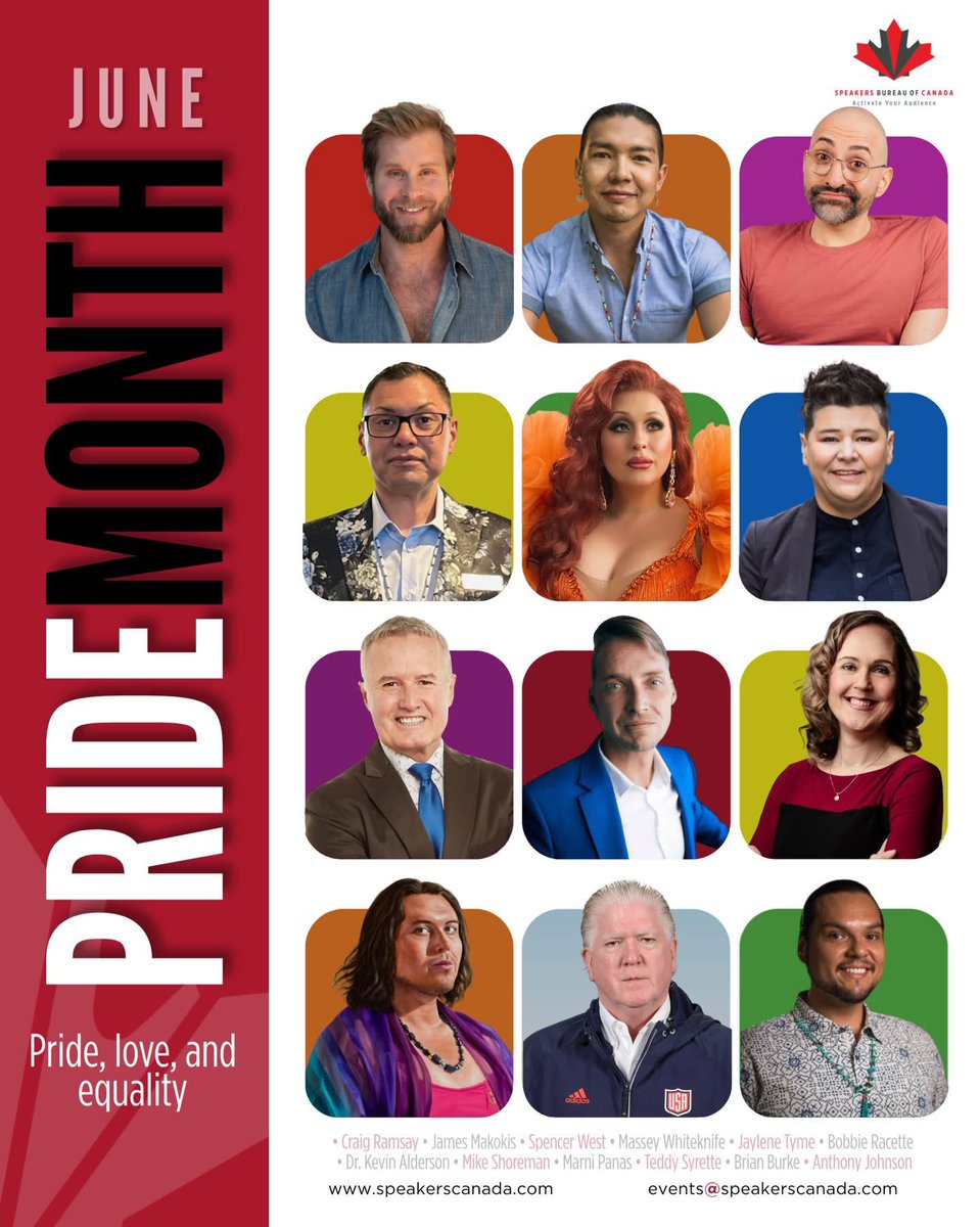 MikeShoreman's tweet photo. Pride is coming and proud to be part of the featured event speakers for Pride Month with the Speakers Bureau of Canada 🌈 https://t.co/1b3q7VNgro