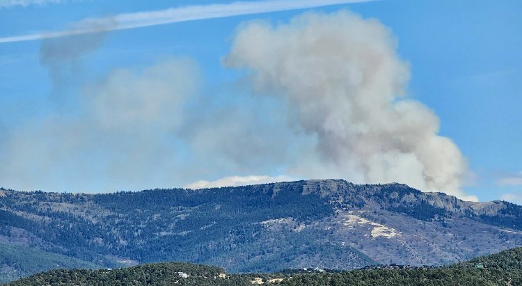 A view of the Schwachheim Fire in Las Animas county in Colorado. The fire was mapped at 271 acres. Fixed winged aircraft (SEATS), a helicopter, the multi mission aircraft, and crews are on scene. 

Lake Dorothey State Wildlife Area, southeast of Trinidad near the N.M. border, is