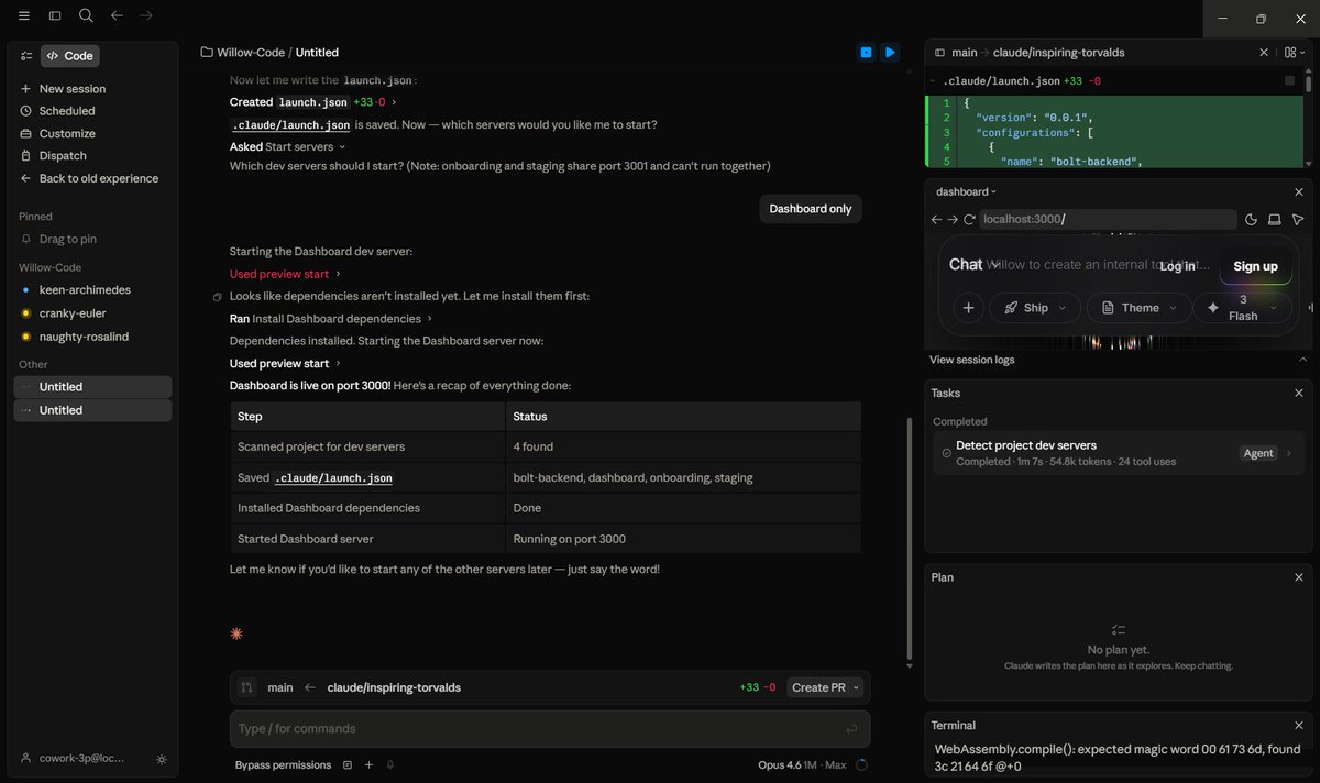 marmaduke091's tweet image. Upcoming Codex update
Upcoming Claude Code App update (Epitaxy)
Cursor 3

All look and function almost exactly the same lol

I am not complaining though, I think it's a great design