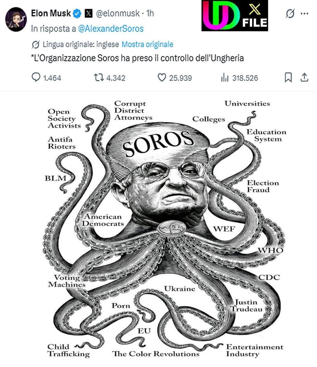 's tweet image. #Soros #Ungheria