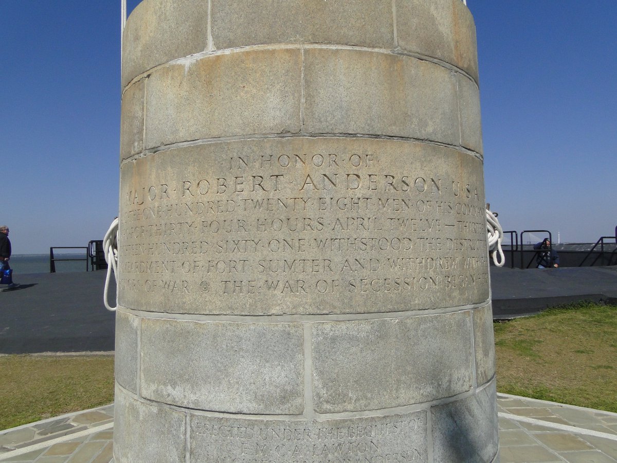 MarkWerling5's tweet image. Major Anderson surrendered Fort Sumter today in 1861.

We enjoyed a visit to the island.  #CivilWar #FortSumter #Charleston