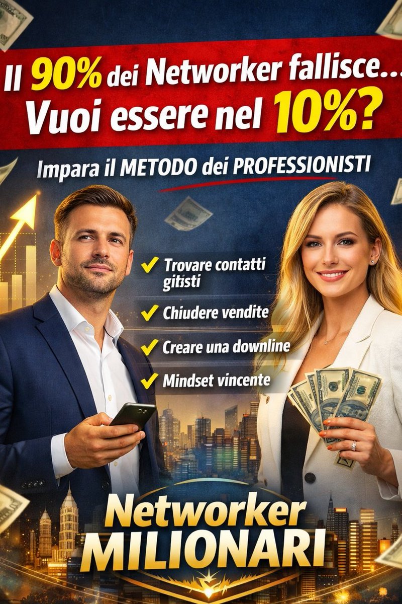 DanieleFalzoi's tweet image. Networker Milionari: il Master Definitivo
Non basta “provarci”… serve un metodo.
Con il corso “Networker Milionari”  impari le strategie reali usate dai professionisti per costruire un business che cresce davvero.
tinyurl.com/yyeszajr
#corsi #network