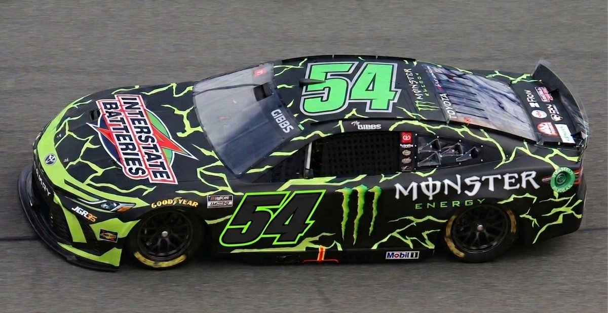 7LANEHWY's tweet photo. @CaseGibbs11 @JoeGibbsRacing @TyGibbs @MonsterEnergy @interstatebatts 
My electric paint scheme for an Electric driver! Simply the best 👌 👍 #NASCAR https://t.co/2coRyRoQF3