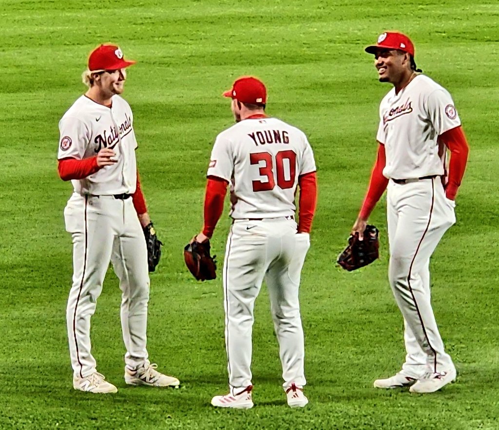 TalkNats's tweet photo. Jacob Young is on a 20+ HR pace this season. He's batting .295 with an .849 OPS and on a +5.0 WAR pace. Plus he plays Gold Glove quality CF and has plus-plus speed. https://t.co/p5PI8A3dds