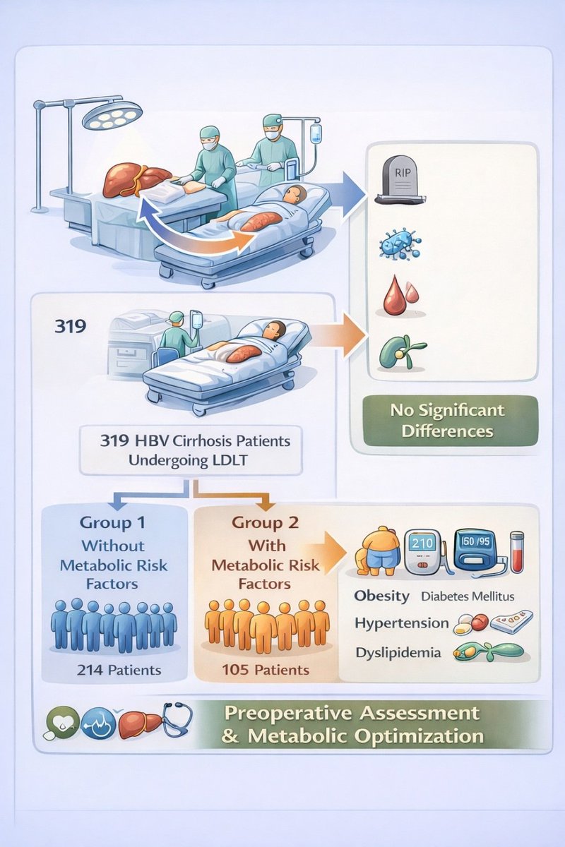 JCM_MDPI's tweet photo. #mdpijcm
#HighlyReviewed New Paper
📜Preoperative #Metabolic Risk Factors and Outcomes in #Living_Donor_Liver_Transplant in #HBV Recipients
📌https://t.co/046aAQHuza
@MediPharma_MDPI https://t.co/n9Lzxp48Qh