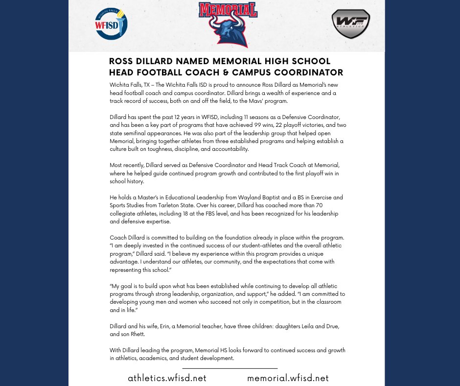 Wichita Falls ISD Athletics tweet media