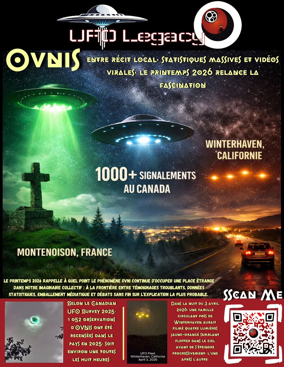 RoswellVan's tweet image. #France, #Canada, #Californie : en quelques semaines, le mystère #OVNI refait surface. Lumière verte à Montenoison, plus de 1 000 signalements au Canada en 2025, et une vidéo virale à Winterhaven. Coïncidences, méprises… ou autre chose ? #UFO #Ufologie #Mystère #UAP #GEIPAN