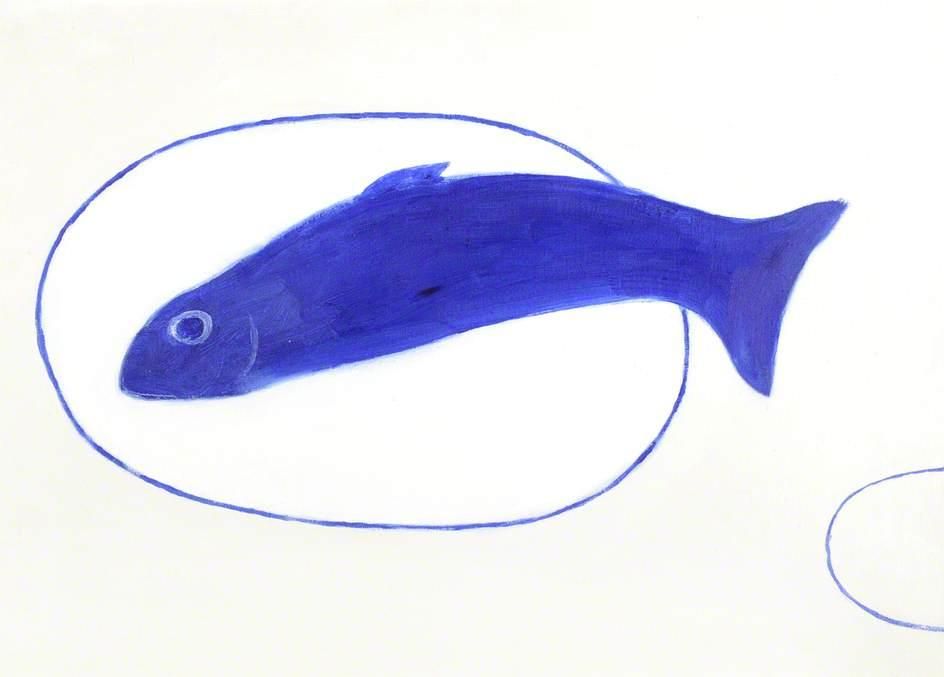 plast_online's tweet image. William Scott  
Fish Still Life Blue  
1982
#stilllife