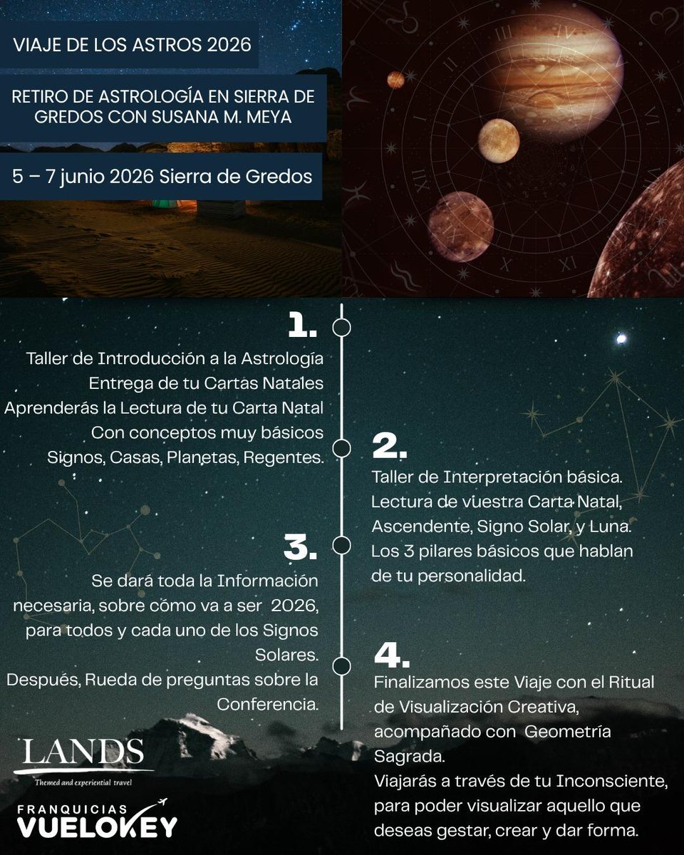 kfontbernard's tweet photo. ¿Un viaje de astros que aterriza en Sierra de Gredos?
Será una experiencia para aprender astrología en un lugar donde al caer la noche, las estrellas son protagonistas.
karyna@wearelands.com
 https://t.co/iLQ0ssBHdz
#astrologia #sierradegredos #wearelandsworld https://t.co/Sf02uUoU7L