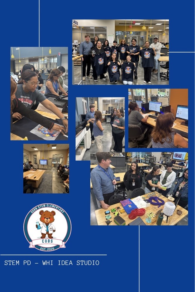 Horn_Dreams_Big's tweet photo. We had an incredible professional learning experience at the IDEA Studio at the West Houston Institute (HCC)—exploring hands-on makerspace tools and real-world STEM applications. https://t.co/Oc9x8rGffP https://t.co/DXkx8kn8PS
