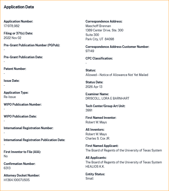 stock_unknown's tweet photo. All Applicants:
The Board of Regents of the University of Texas System
HEALIOS K.K.
17978982
MODULATION OF SPLENOCYTES IN CELL THERAPY https://t.co/NpWXuLQ2cT