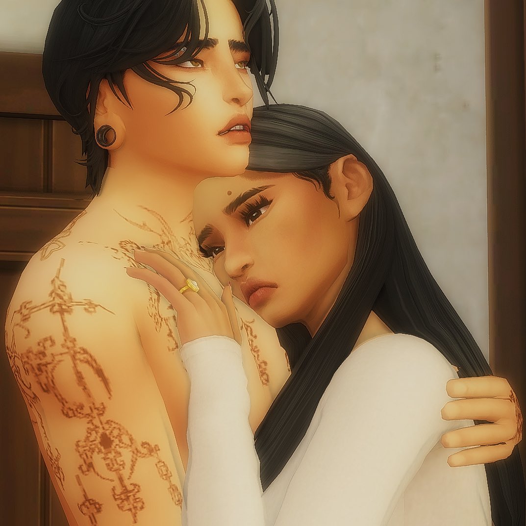 hallowaysims's tweet photo. Mourning my 4 year old 5 gen family but also recognizing how different my sims style is now😭 https://t.co/v9CISiiymY