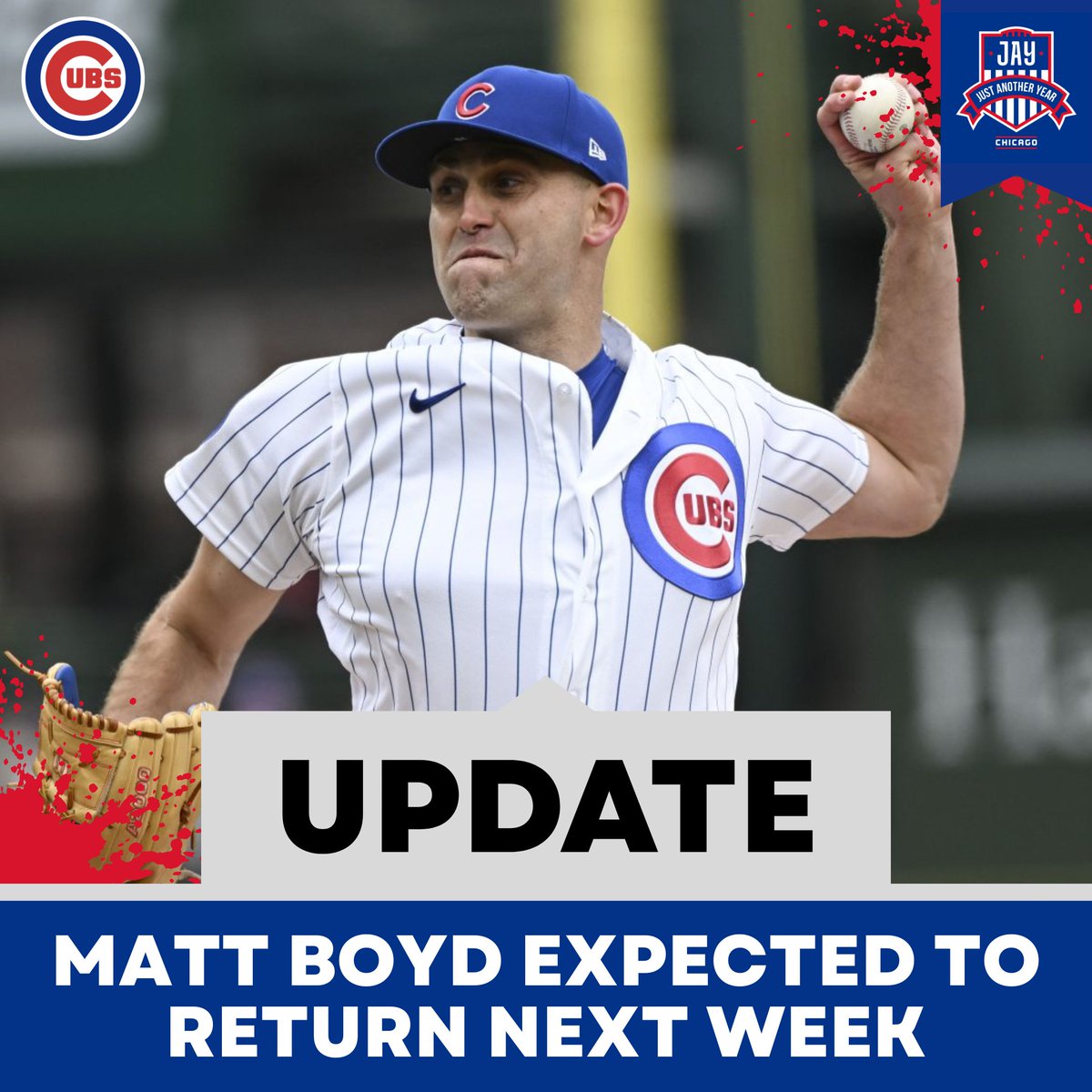 JAYChi_Cubs's tweet image. GREAT NEWS!

Per #Cubs manager Craig Counsell, SP Matthew Boyd is expected to return to the cubs NEXT WEEK!

"He will go pitch in Iowa later this week, and then be active in the Phillies series." 

The #Cubs will play the Phillies next week in Wrigley. 

SO EXCITED TO SEE MATT
