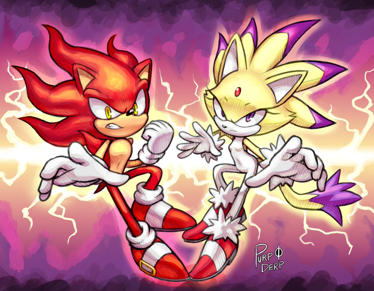 (repost) Solar Sonic and Bright Blaze
#sonaze #sonicthehedgehog #blazethecat