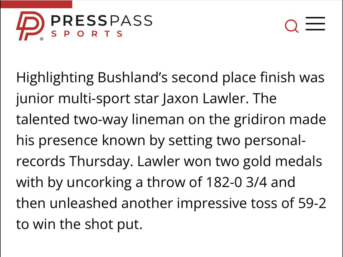 JaxonLawler's tweet photo. Thank you @KaleSteed and @PressPassSports for the write up!! 

@TXSideline @CodyBellaire @CharlesPower @TomLoy247 @GPowersScout @samspiegs
@MikeRoach247 @TFloss32
@Matt_Stepp817 @bushland_fball @coachj_reynolds @CoachTMcCormick @Chemcoach @T_Law316 https://t.co/1KeZ2W0TNK