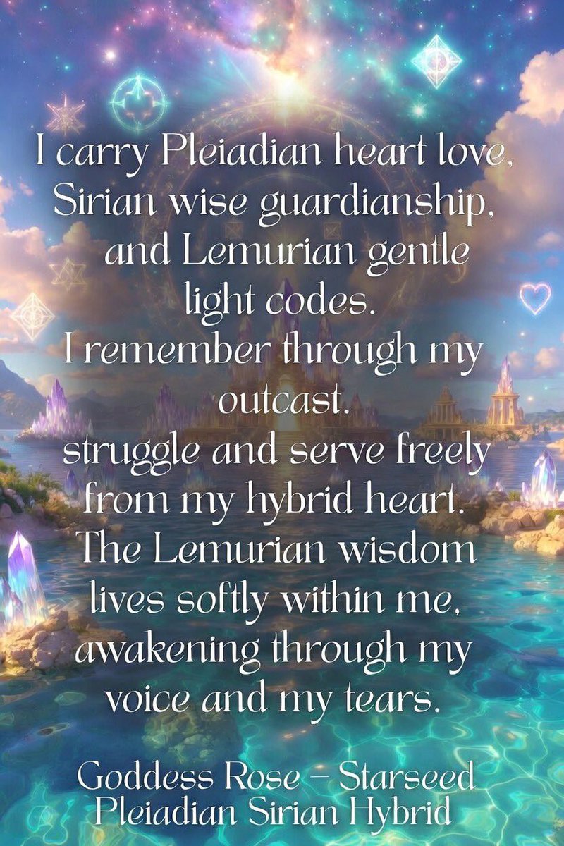 brittany_kay89's tweet image. #Starseed
#Pleiadian
#Sirian
#Lemurian
#StarseedAwakening
#GalacticSoul
#CosmicBeing
#LightCodes
#CrystallineLight
#AwakenedSoul