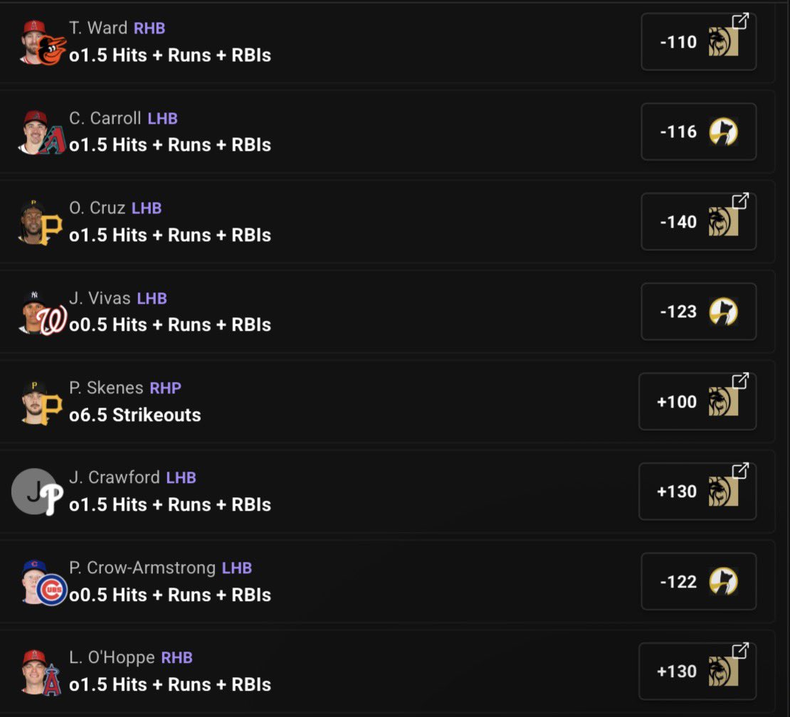 DylPicksGreens's tweet image. Everything I like today courtesy of @PropFinderApp 🫡