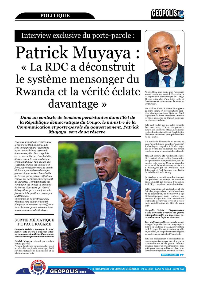 Patrick Muyaya tweet media