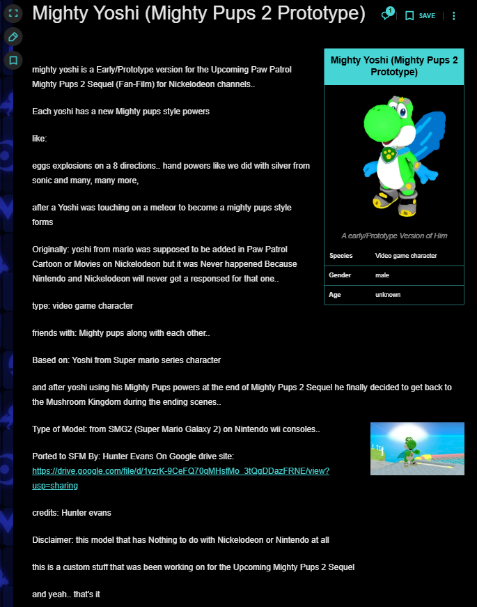 HunterEvan10746's tweet photo. i've uploaded it on Fantendo wiki website myself
-------------------------------------------------
#PawPatrol #MightyPups2 #Mario #Nickelodeon #Nintendo #Customs #FanFilms #Animations
--------------------------------------------
Link: https://t.co/eiSNWch3tV 

------------- https://t.co/pTFjB9shyf