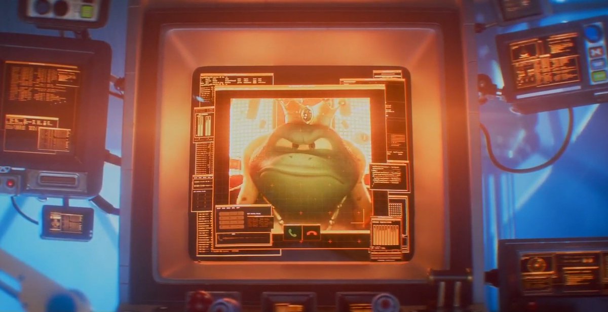 DriftCons's tweet image. I'm fully convinced that the casino scene was meant to set up wart as the villain of the third movie, considering his appearance is left on a total cliffhanger not long after telling birdo to contact bowser jr 

pair that with the bowsers being locked up and it lines up perfectly