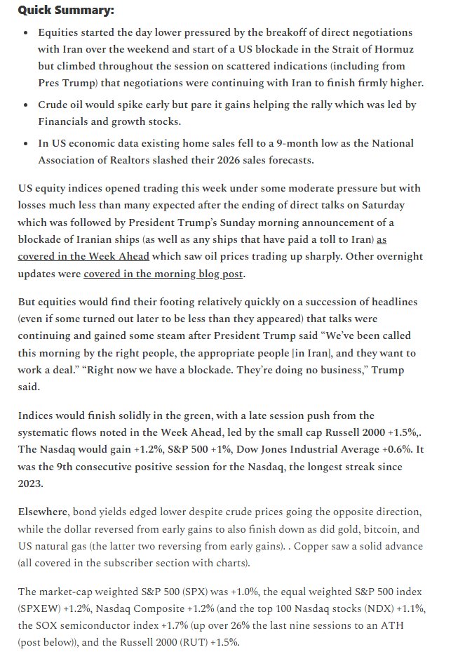 neilksethi's tweet image. Markets Update - 4/13/26
Update on US equity and Treasury markets, US economic data, the Fed, select commodities and a look at the upcoming day with charts!

neilsethi.substack.com/p/markets-upda…