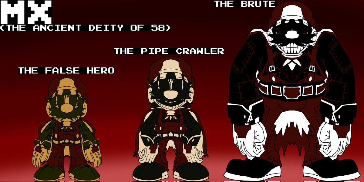 My MX design take #mario85 #MX #Horrorbrew #Creepypasta