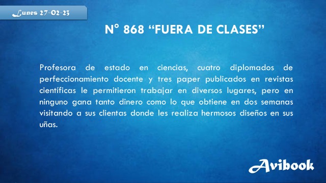 avibook_tw's tweet photo. #microcuento #868
#microlectura #microcuentos #lecturadiaria #escritores #escritoreschilenos #paraleer #leer #microrelato #Wattpad #libros #escritor #libro #historias #chile #Felizlunes #lunes #clases #estudiantes #profesora #docente #titulos #trabajo #estudios #diplomado #dinero https://t.co/R2IbwDFcJM