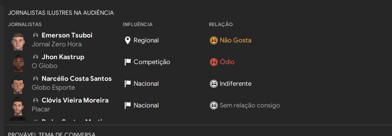 a imprensa me odeia, sinal que to mandando bem no comando do gremio