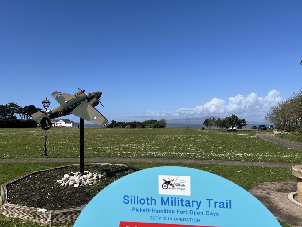 NeilCromarty's tweet photo. Visited Silloth in Cumbria today and found it once had a large RAF Stn 🤷‍♂️ Home to 22MU and Coastal Cmd Hudson trg units it was defended by Pickett-Hamilton forts.  With 2-4 men they rose up when needed so maintaining the element of surprise &amp; not interfering with air ops!  😃 https://t.co/3dMo38npAA