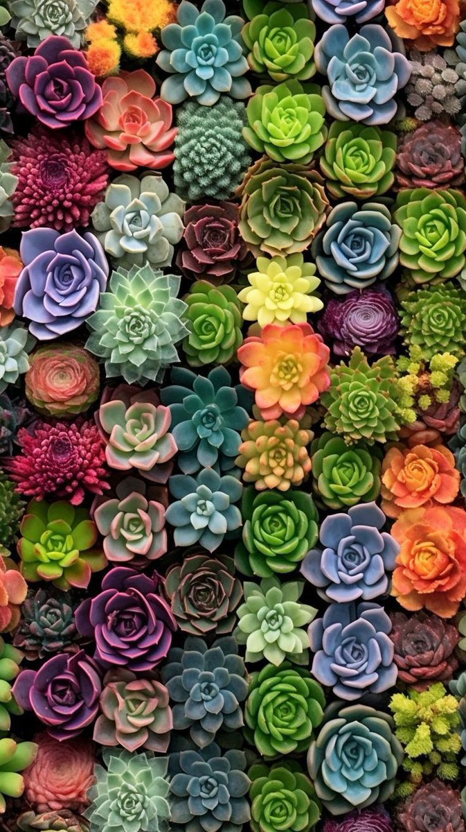 colorful succulents