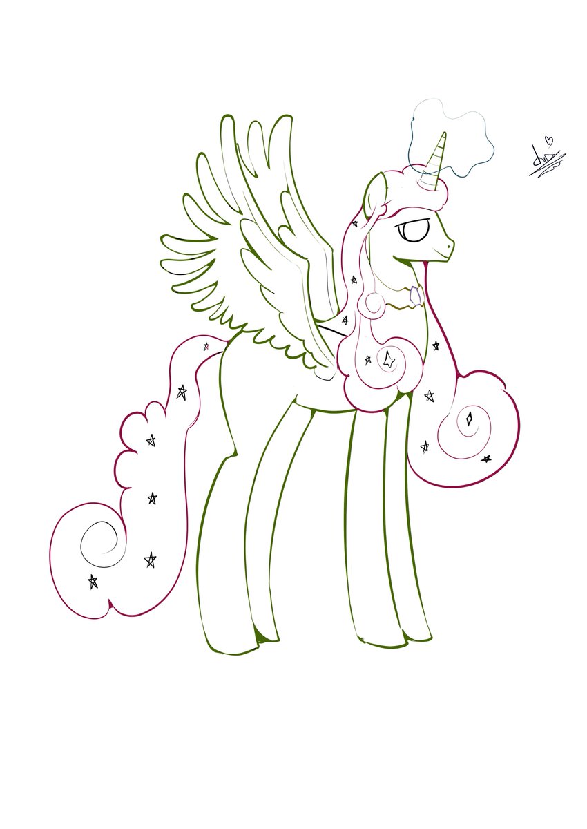 Charkiller1's tweet photo. Un fanart de un OC de my little pony que me encantó 🐴✨ ¿Ustedes qué opinan? ¿Qué le agregarían o cómo lo dibujarían ustedes? Me gustaría leer sus ideas sjsjsj. A ver si me animo a dibujarlo (es mi primera vez dibujando pony así) #mlpoc #artㅤㅤㅤㅤ https://t.co/WfV551gkZL