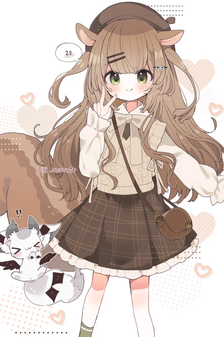 けもなーで自分ももふもふのイラストレーターVtuverです・・・ #凍結祭りでフォロワー減ったから自己紹介して逆に増やす