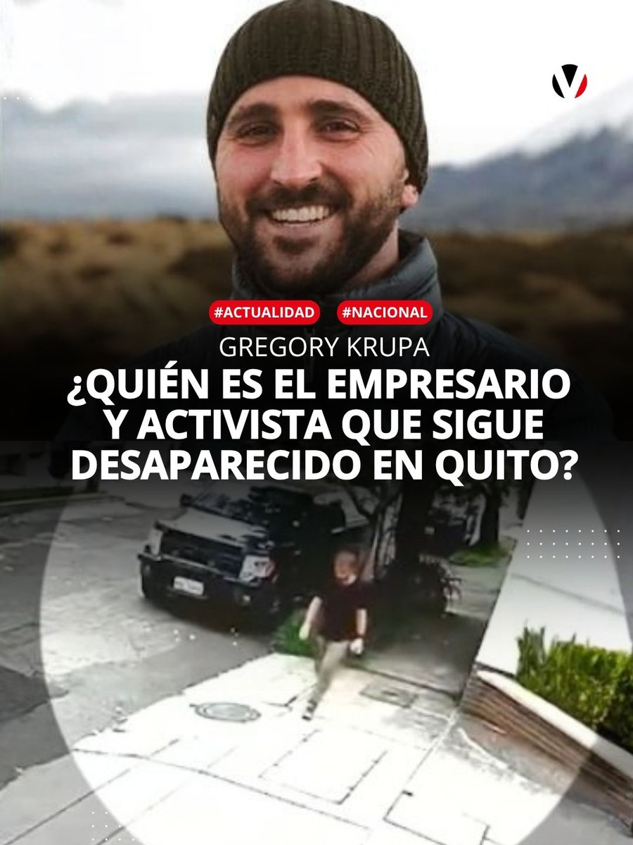 revistavistazo's tweet image. 🔎 Gregory Krupa, de 39 años, sigue desaparecido tras ser visto por última vez en el Parque Metropolitano de #Quito. El estadounidense es reconocido por generar iniciativas sociales y ambientales. Aquí más detalles: v.vistazo.com/3OnHmV5