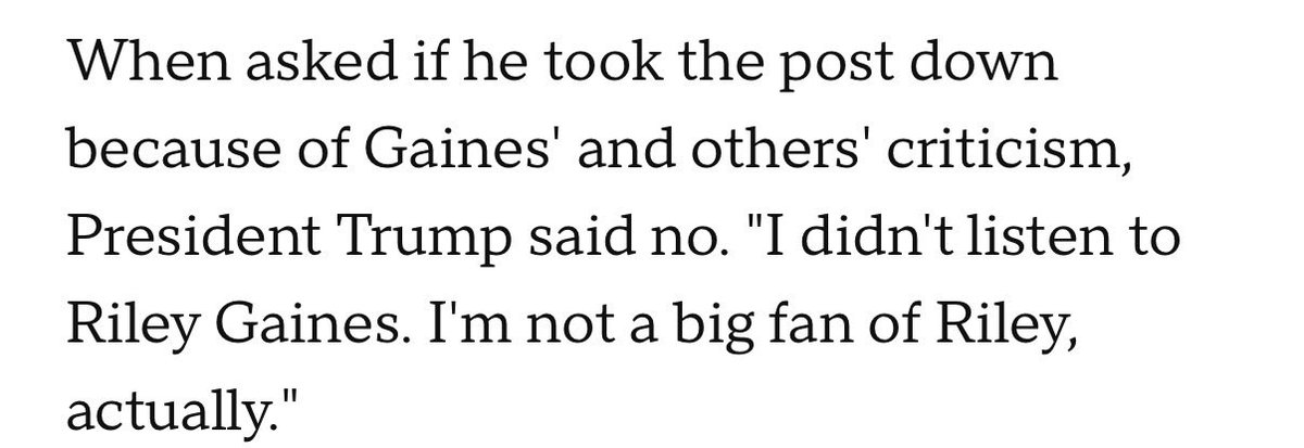 TimmyFacciola_'s tweet image. Trump on @Riley_Gaines_: 

“I’m not a big fan of Riley actually.”
