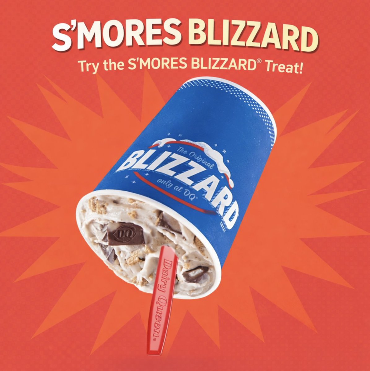 DQpalmettobay's tweet image. The S’mores Blizzard is one of those treats you keep thinking about after the first bite. Chocolate, graham cracker, and that soft creamy blend all together just hits every time. #dqpalmettobay #Blizzard #Smores #SweetTreat