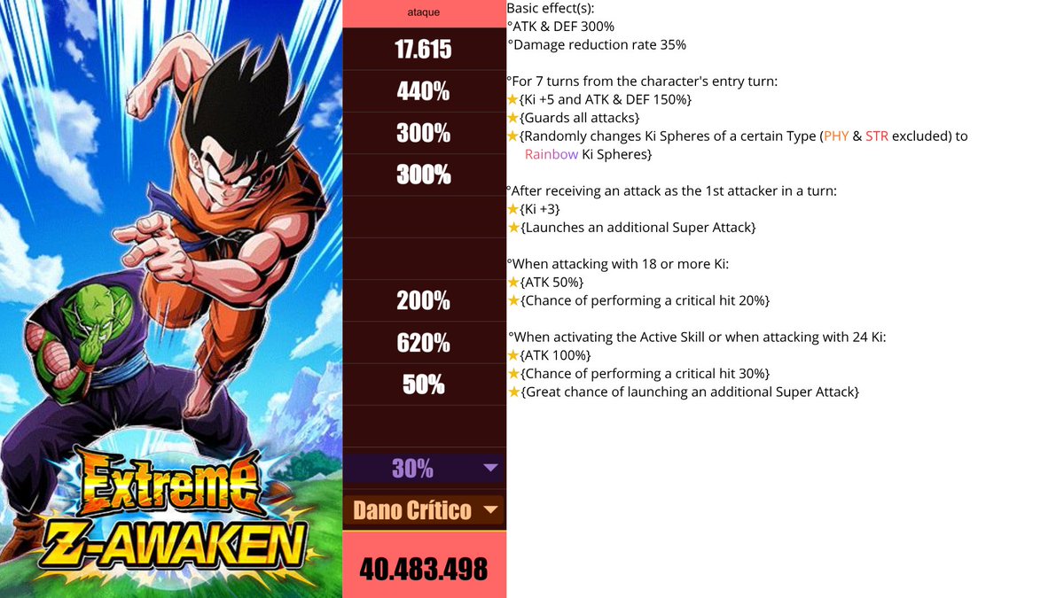 PERNALUNGA0's tweet photo. It's sad to think that Eza is better than the new unit; whether you like it or not, it's a fact that the new Piccolo Strength isn't on the same level as that character. https://t.co/CTxQyXVaru
