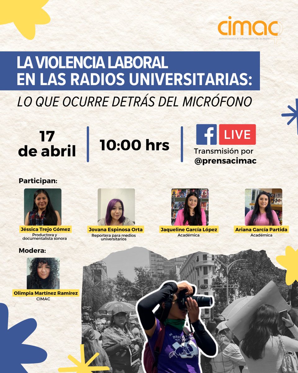 🎙️ ¿Qué ocurre detrás del micrófono en las radios universitarias?
La violencia laboral también habita en espacios que deberían ser seguros y críticos. Por eso, acompáñanos al conversatorio "La violencia laboral en las radios universitarias: lo que ocurre detrás del micrófono"
🗣