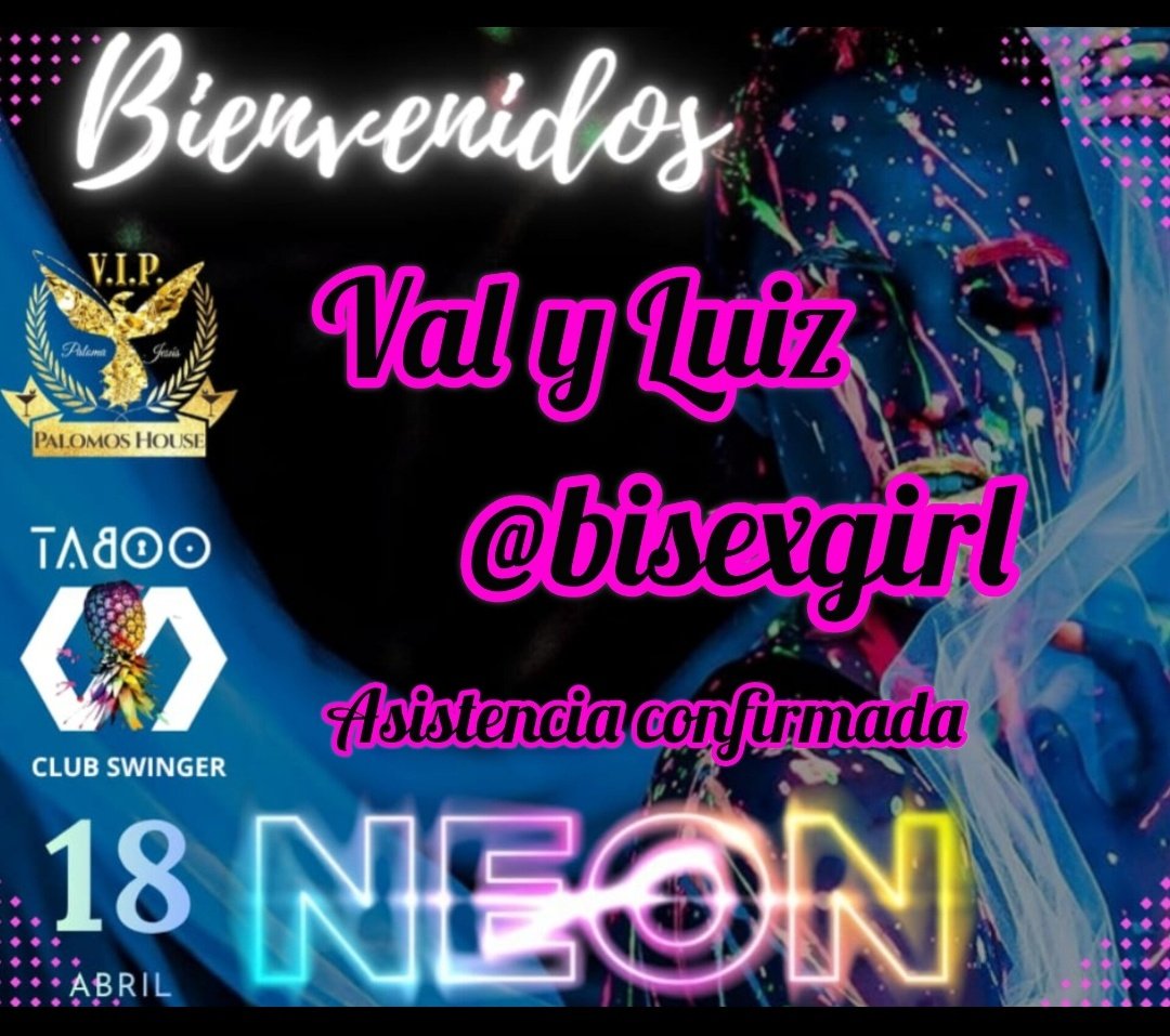 BisexygirlSW's tweet photo. Nos gustan las fiestas donde se sabe que el swinger es compartir, no competir...... X eso nos lanzamos a esta #crossparty con los amigos de @ClubSwTaboo ft @HousePalomos .
Nos vemos el sábado 😈#SwReales
#SomosSwinger
@valkyriathor @brizaypaco los vemos por alla? https://t.co/oZQ9oGlSz1