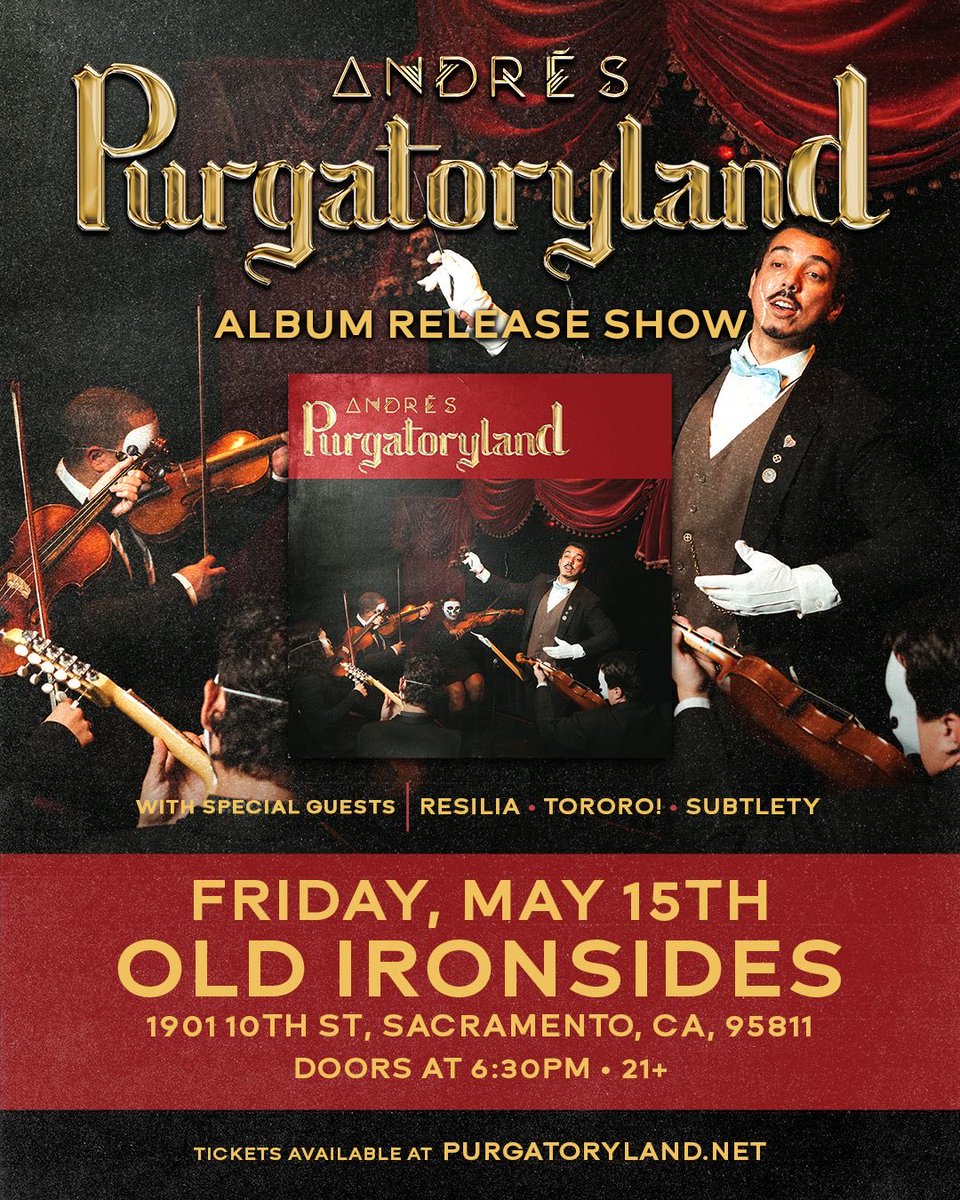 AndresAMusica's tweet photo. Sacramento! Get your tickets for my album release show May 15 <3
🎫: https://t.co/QTeSuDNEeV https://t.co/NtdDxy03Pc