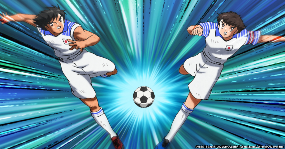 Who's taking the shot? ⚽ (via Captain Tsubasa: Junior Youth Arc)