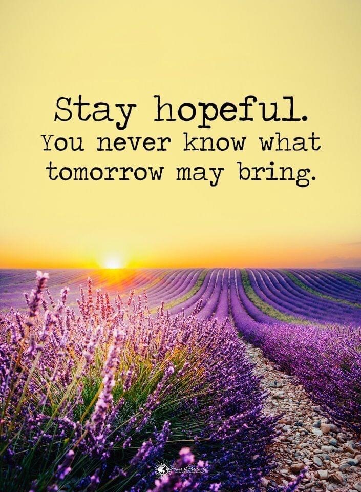 PHealthySchools's tweet image. Stay hopeful, because you never know what tomorrow may bring.  #ProjectHealthySchools