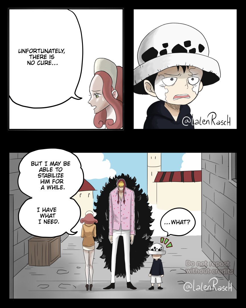 LalenRasch's tweet image. Oc x canon ONE PIECE content 
PART 1   [1/3]
Law's last hope✨️

#onepiece #ocxcanon #donquixoterosinante