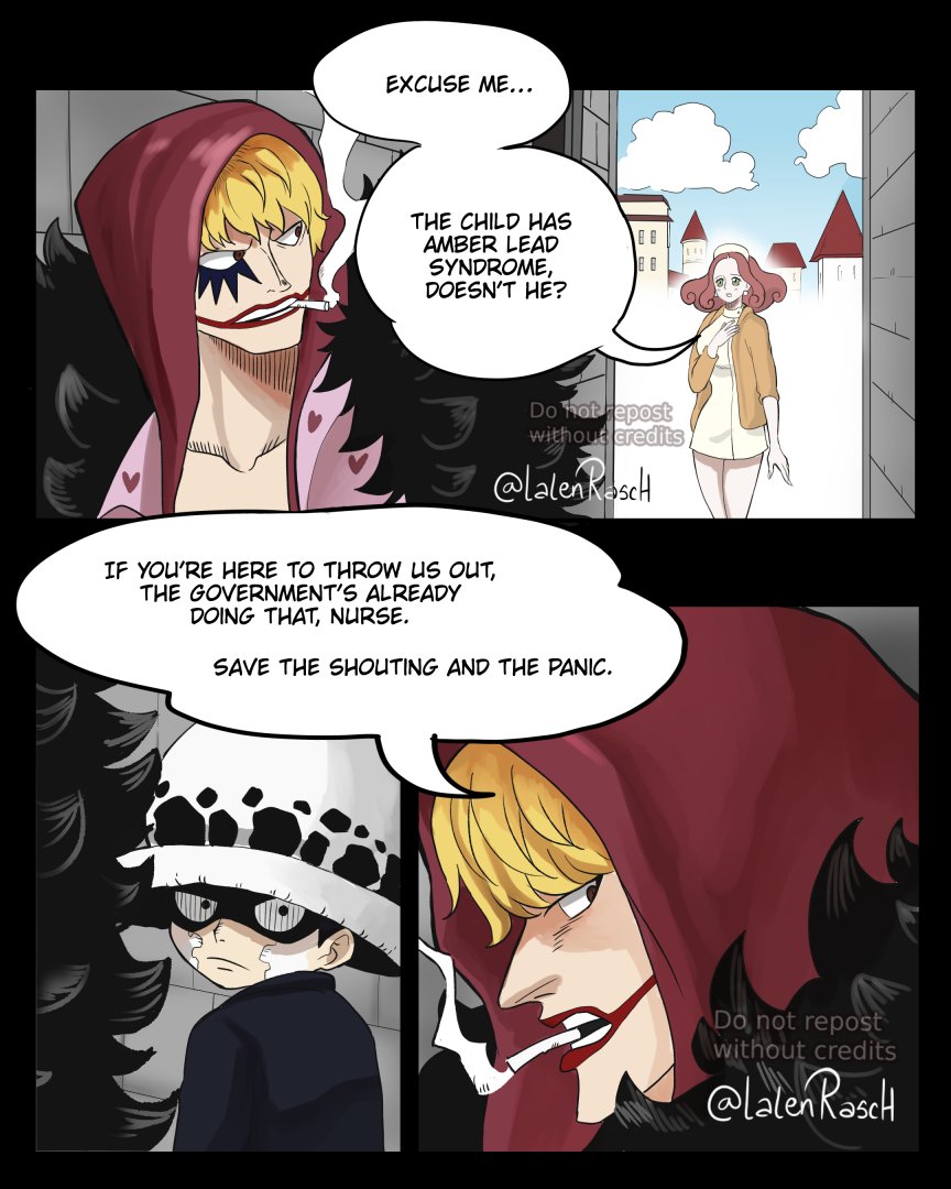 LalenRasch's tweet image. Oc x canon ONE PIECE content 
PART 1   [1/3]
Law's last hope✨️

#onepiece #ocxcanon #donquixoterosinante