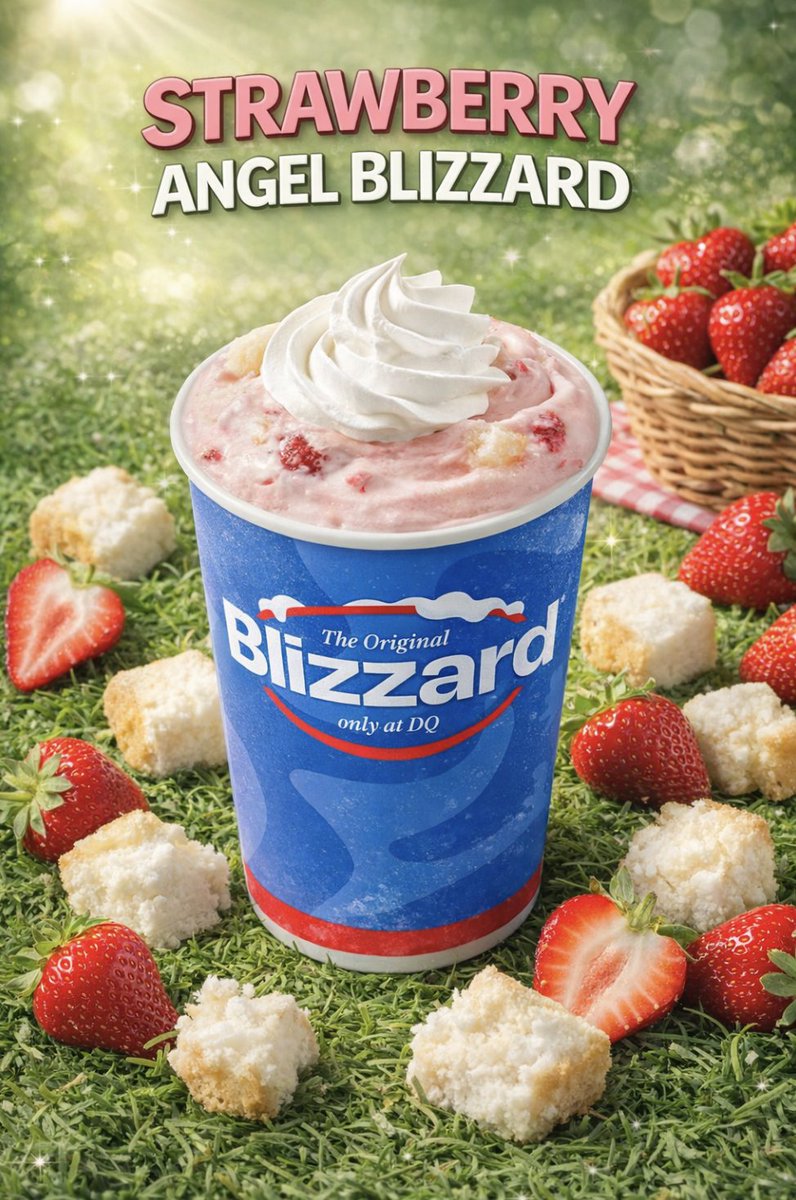 DQpalmettobay's tweet image. This one feels like spring in a cup. The Strawberry Angel Blizzard is light, sweet, fruity, and perfect when you want something refreshing but still super satisfying. #dqpalmettobay #Blizzard #Strawberry #SweetTreat