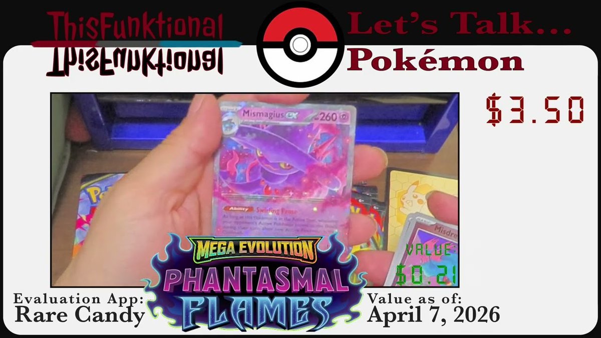 Watch, like, share the newest YouTube video: LET’S TALK… With ThisFunktional Season 4 Bonus Episode 12 - Pokémon TCG Phantasmal Flames expansion youtube.com/watch?v=VwseuO… Please subscribe to YouTube.com/ThisFunktional
